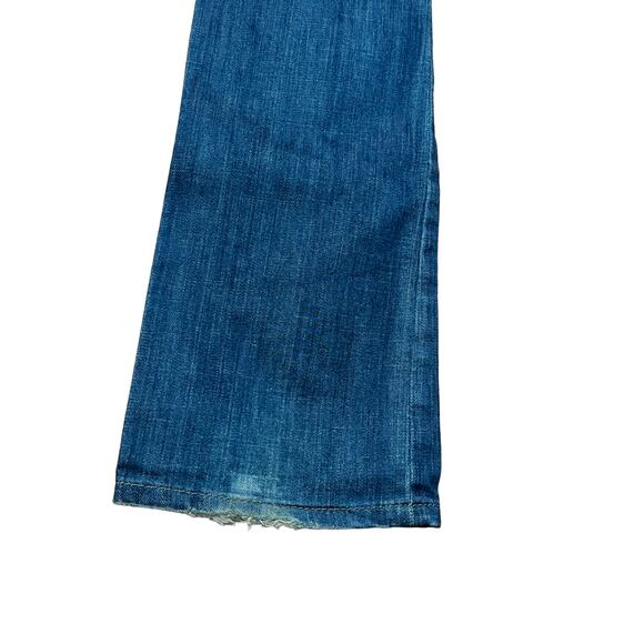 hippie women wide leg denim jeans sz 26 style 449 - Picture 6 of 10